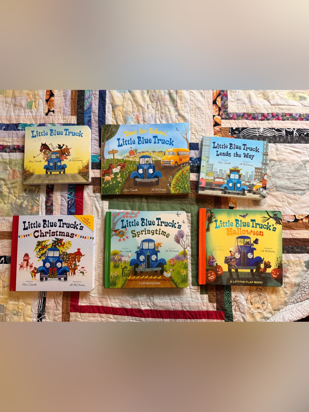 Little blue trucks book set
